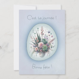 Tarjeta Bouquet de rêve, carte de voeux simple style Boho