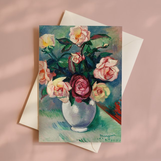 Tarjeta Bouquet de Rosas | Henri Manguin (Subido por el creador)