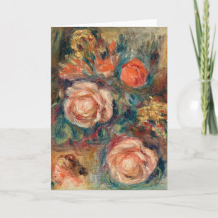 Tarjeta Bouquet de Rosas   Renoir