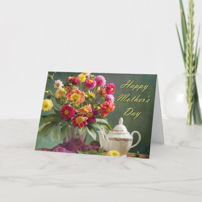 Tarjeta Bouquet del Día de la Madre (Anverso)