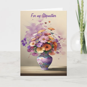Tarjeta Bouquet en el cumpleaños de la madrastra de la ves