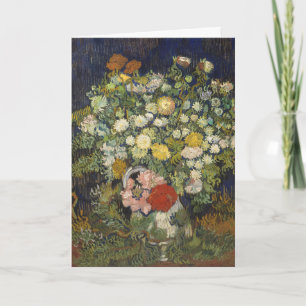 Tarjeta Bouquet Floral Impresionista Antiguo Van Gogh