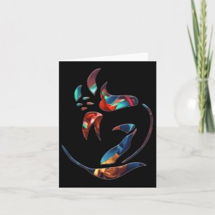 Tarjeta Bouquet Flowers Cinco Pegatinas