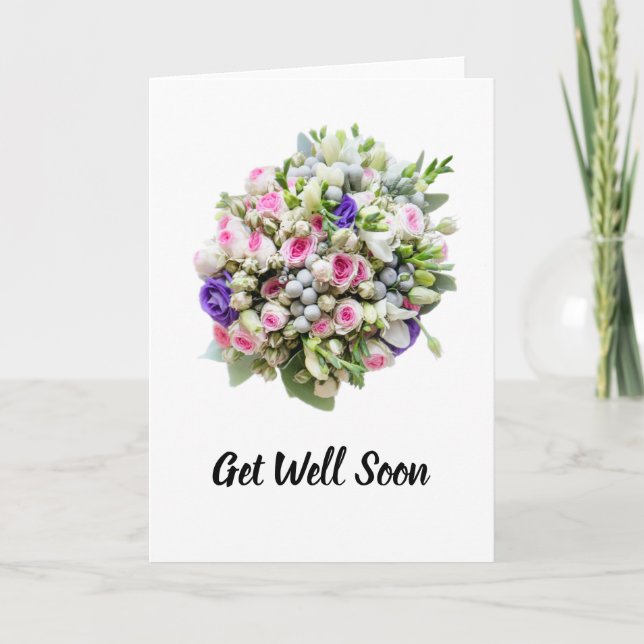Tarjeta Bouquet Get Well Card (Anverso)