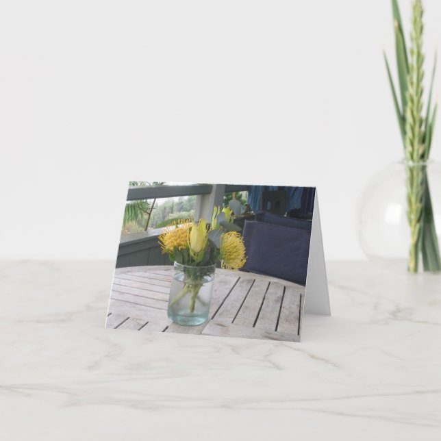 Tarjeta Bouquet hawaiano (Anverso)