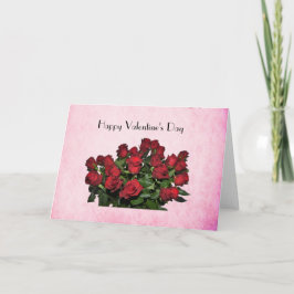 Tarjeta Bouquet of red roses