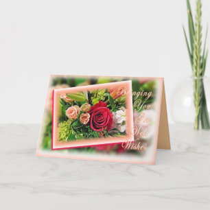 Tarjeta Bouquet se pone bien con los deseos 2 - personaliz
