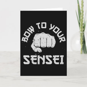 Tarjeta Bow A Tus Divertidos Regalos De Artes Marciales De