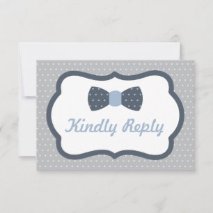 Tarjeta Bow Tie RSVP, Tarjeta de respuesta