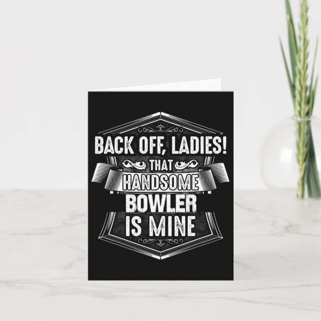 Tarjeta Bowler Bowling Wife Shirt (Anverso)