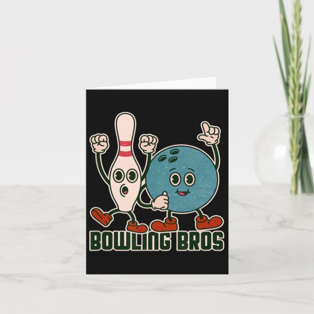 Tarjeta Bowling Bros Team League Alley Byll Bowler - Bowli (Anverso)