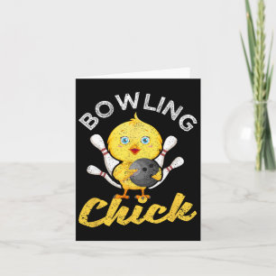 Tarjeta Bowling Chick Funny Bowlers Mujeres Cute Bowler Sp