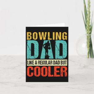 Tarjeta Bowling Dad Funny Bowlers Spare Bowling Pin Strike