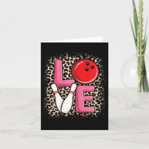 Tarjeta Bowling de amor, deliciosa bolera de Chicas Bowler