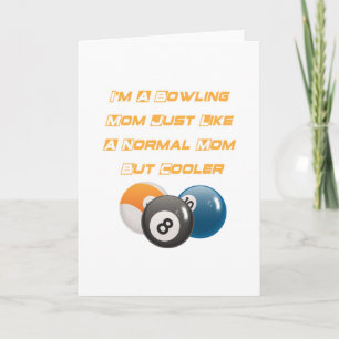 Tarjeta Bowling Mom Funny Mother Day Gift Bowling