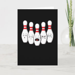 Tarjeta Bowling Pins Bowling Bowler Sports