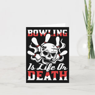 Tarjeta Bowling Skull Team - Alley League Bowler