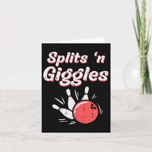 Tarjeta Bowling Splits N Giggles Bowler Niños Hombres Much