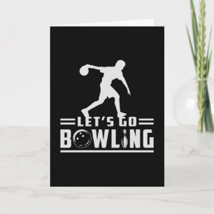 Tarjeta Bowling Sport Bowler Strike Bowl Team Funny Gift