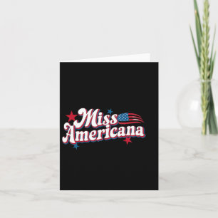 Tarjeta Box America 4 De Julio Miss Americana Retro