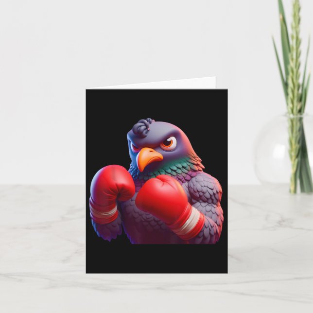 Tarjeta Boxeador de boxeo Kickboxer Mma Combate S (Anverso)