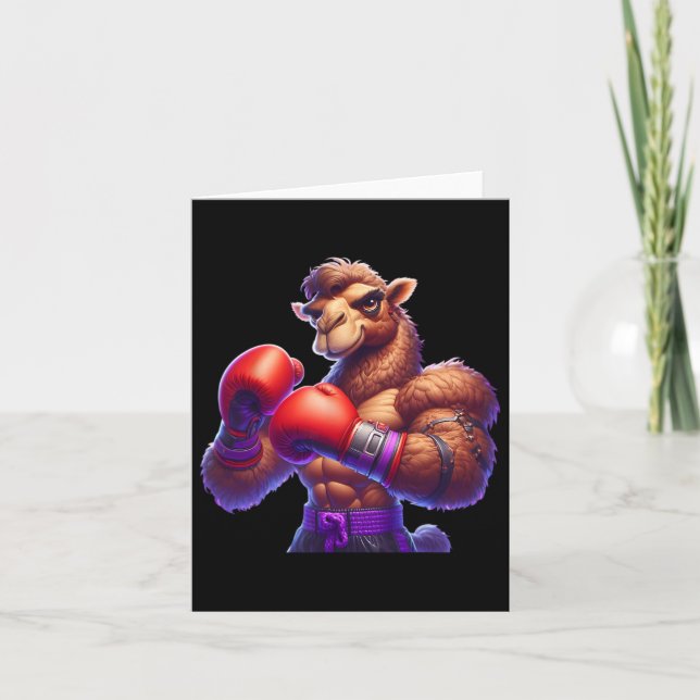 Tarjeta Boxeador de boxeo Kickboxer Mma Combate Sp (Anverso)
