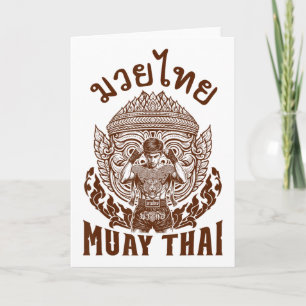 Tarjeta Boxeador de Muay Thai Amante del Boxeo Boxeo Taila