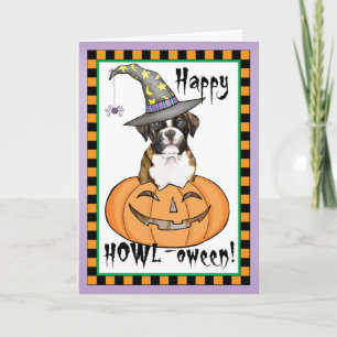 Tarjeta Boxeador Halloween