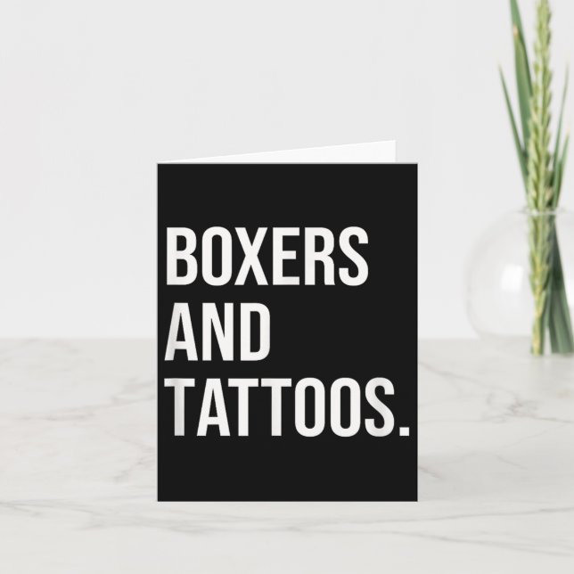 Tarjeta Boxeadores Y Tatuajes Alemanes Dueños De Boxer Per (Anverso)