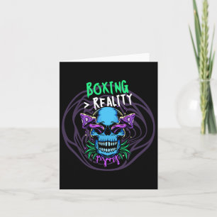 Tarjeta Boxear sobre la lucha de la realidad Entrenamiento