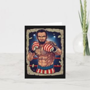 Tarjeta Boxeo Abe Lincoln 4 De Julio Abe Lincoln J