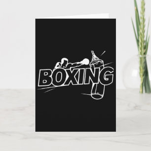 Tarjeta Boxeo Boxeadores Kickboxing Amante del Boxeo Caja