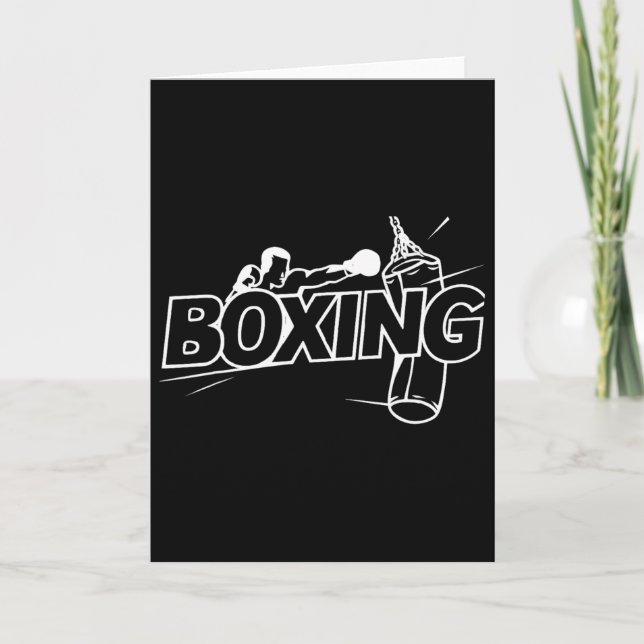 Tarjeta Boxeo Boxeadores Kickboxing Amante del Boxeo Caja (Anverso)