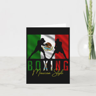 Tarjeta Boxeo cómico en México esparando Kickboxing Kickbo