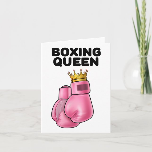 Tarjeta Boxeo de Chicas de boxeo Reina de boxeo 1 (Anverso)