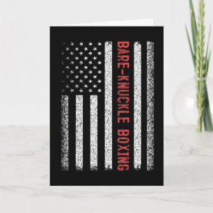 Tarjeta Boxeo de dedo Re-nudillo Bandera Americana 4 de Ju
