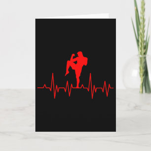 Tarjeta Boxeo de Kickboxing Tailandés Latido del corazón M