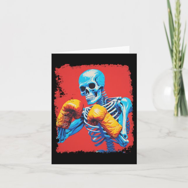 Tarjeta Boxeo de Skeleton (Anverso)