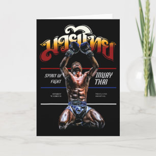 Tarjeta Boxeo de Tailandia Original Muay Thai