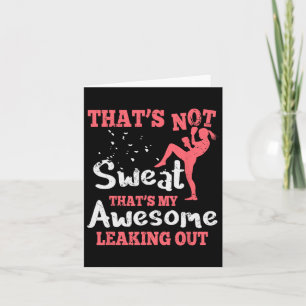 Tarjeta Boxeo divertido para mujeres - eso no es sudor