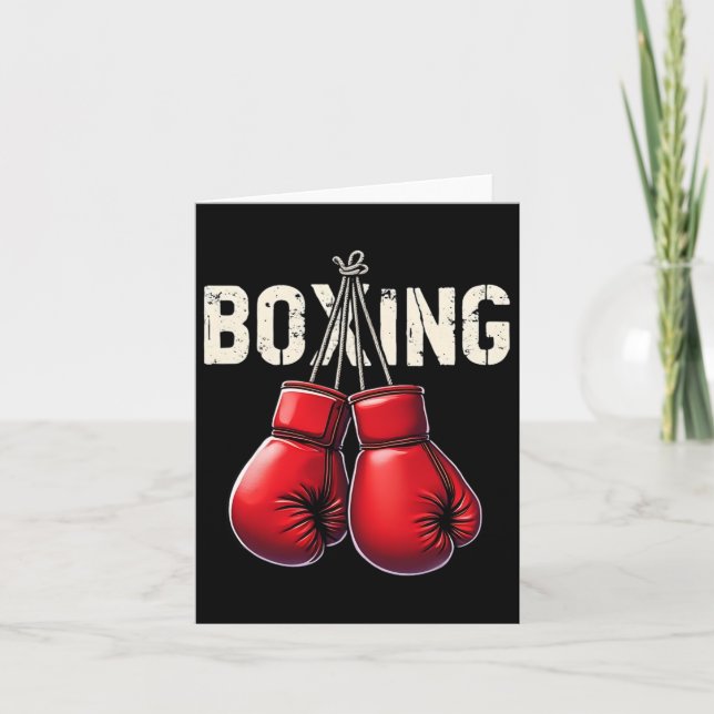 Tarjeta Boxeo divertido - Sí2 (Anverso)