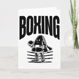 Tarjeta Boxeo Feliz Noche de Halloween