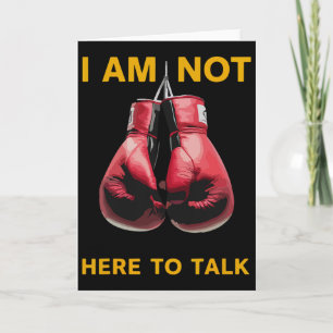 Tarjeta Boxeo Kickboxing Amante del Boxeo Boxeador Frase D