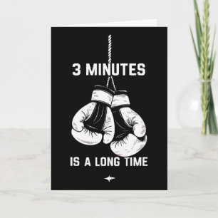 Tarjeta Boxeo Kickboxing Boxeador 3 Minutos Es Un Largo Ti