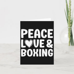 Tarjeta Boxeo Me Encanta El Boxeo Para Hombres Y Mujeres