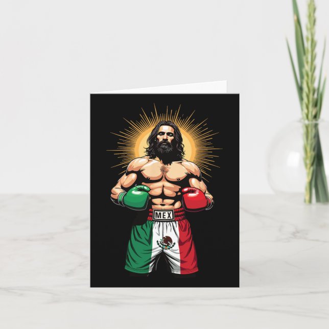 Tarjeta Boxeo mexicano Jesucristo Cortometrajes de boxeo (Anverso)