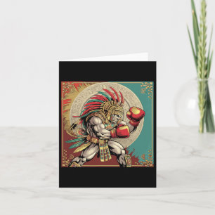 Tarjeta Boxeo México Orgullo Mexicano Fuerza Patriótica