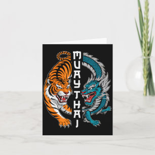 Tarjeta Boxeo Muay Thai Tailandia Fanáticos Muay Thai Homb