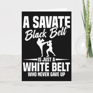 Tarjeta Boxeo Savate Artes Marciales Cinturón Negro Kickbo