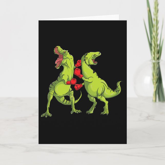 Tarjeta Boxeo T-rex (Anverso)